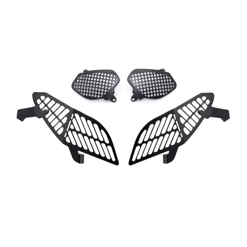 MALIYAE Scheinwerfer Protektor Für Tracer 9 Für Tracer9 GT 2021 2023 Motorrad Scheinwerfer Schutz Grill Abdeckung Scheinwerfer Protector Guards(2 Black) von MALIYAE