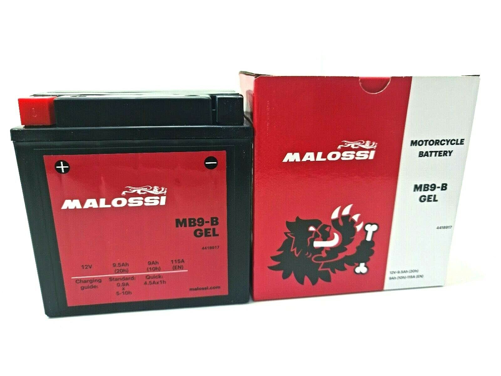 Gel-Batterie Malossi MB9-B gebrauchsfertig Vespa PX 125 150 200 ml von MALOSSI