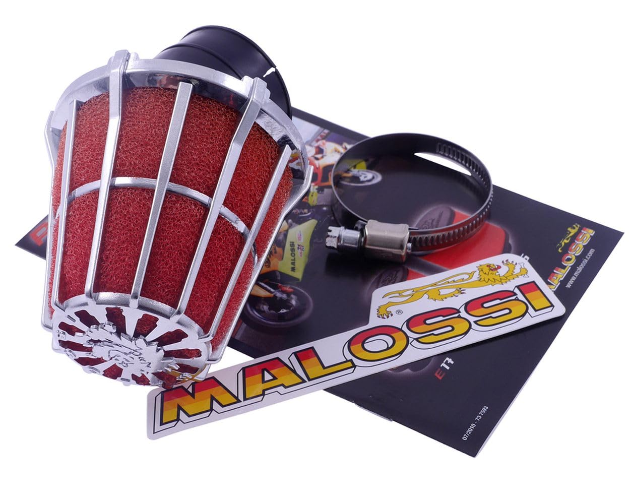 MALOSSI Luftfilter E5 30 Grad PHBH 20-25 Anschluss 38mm kompatibel für VESPA GTS Super Sport i.e. 300 ZAPM45200 4T LC, YAMAHA Aerox Cat 50 2T, PEGASUS Sky 50 AC, APRILIA SR 125, SYM Jet euro X von MALOSSI