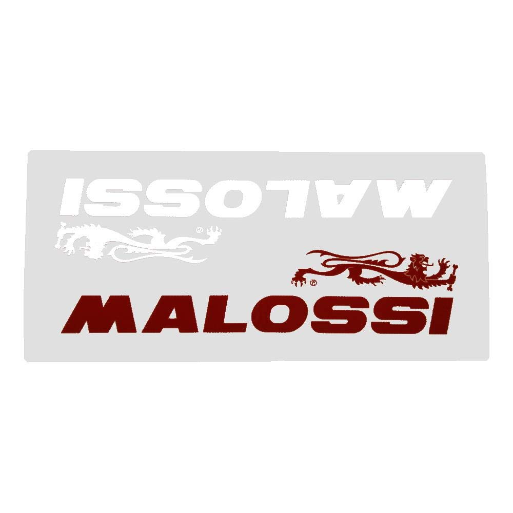 Malossi Aufkleber rot und weiß 90x21mm Löwe 2 Stück von MALOSSI