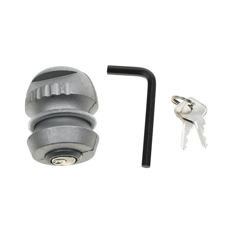 MALSSE Einführbares Kupplungsschloss für Anhängerkupplung, Anhängerkupplung, Wohnwagen, Diebstahlsicherung, Anhängerkupplung, 50 mm von MALSSE