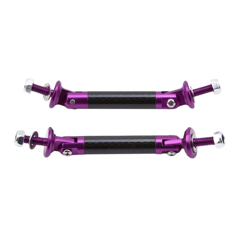 Auto-Frontspoiler 2PCS Universal Racing Auto Vorne Hinten Lip Splitter Spoiler Unterstützung Bar Kit Pull Strut Stange Einstellbar 13,5 cm Schwarz Rot Silv. Auto Spoilerlippe(C) von MALTAY
