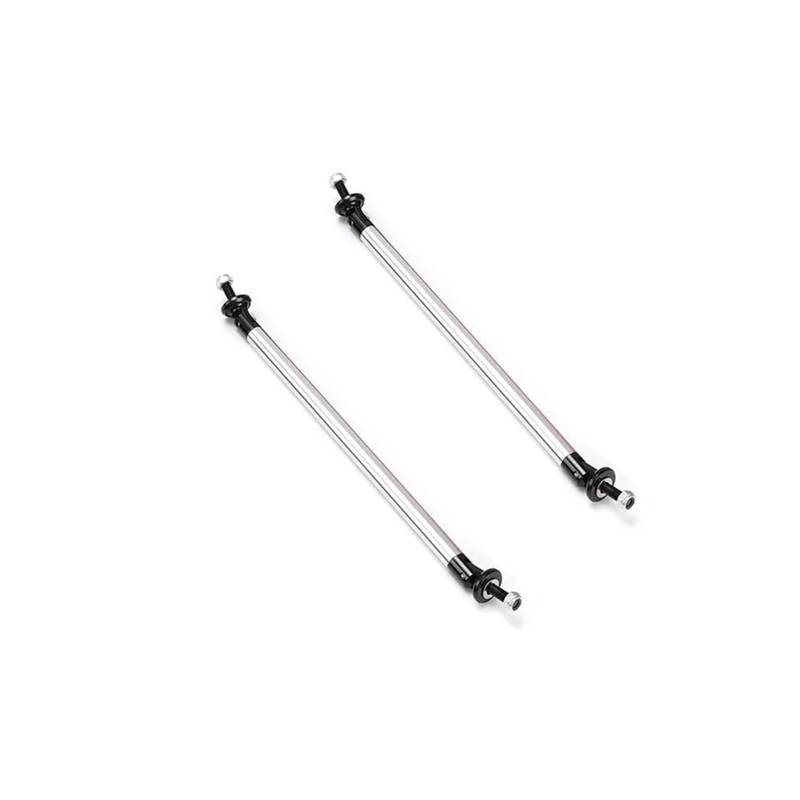Auto-Frontspoiler 2Pcs 45mm Universal Einstellbare Auto Racing Vorne Hinten Lip Splitter Rod Strut Tie Bar Unterstützung Kit Edelstahl Auto Spoilerlippe(Sliver 45mm) von MALTAY