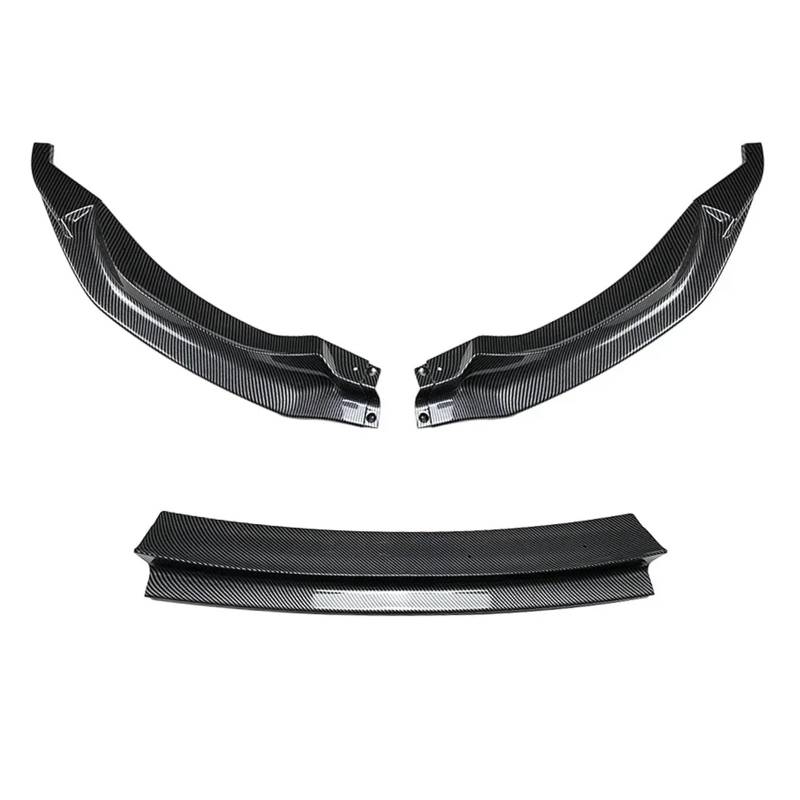 Auto-Frontspoiler 3PCS Für F80 Für M3 Für M4 F82 F83 2015-2020 Tuning Auto Vorderen Stoßfänger Lip Spoiler Splitter Diffusor Splitter Abdeckung Schutz Körper Kits Auto Spoilerlippe(Kohlefaser-Optik) von MALTAY
