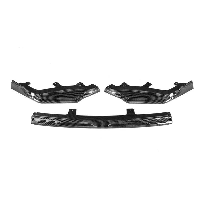 Auto-Frontspoiler 3Pcs Für Lexus IS200t IS300 IS350 Für F-Sport 2017 2018 2019 2020 Auto Front Stoßstange Splitter Lip Spoiler Diffusor Körper Kit Auto Spoilerlippe(Kohlefaser-Optik) von MALTAY