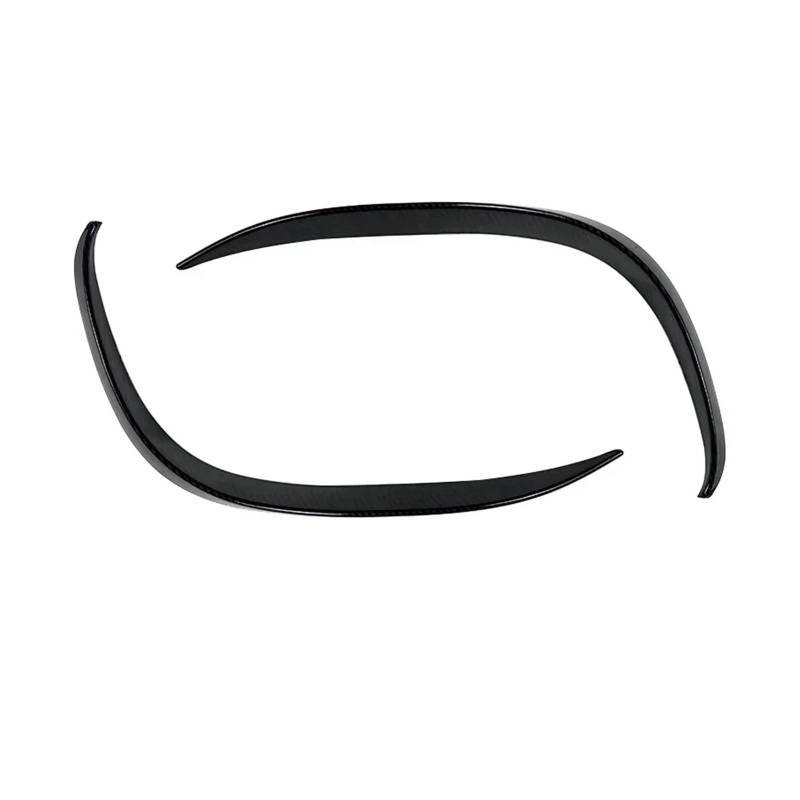 Auto-Frontspoiler Für Benz C-Klasse W205 C200 C260 2019-2022 2023 Vorderen Stoßfänger Wind Messer Kühlergrill Trim Abdeckung Nebel Lampe Streifen Aufkleber Schwarz Auto Spoilerlippe(2PCS Carbon Look) von MALTAY