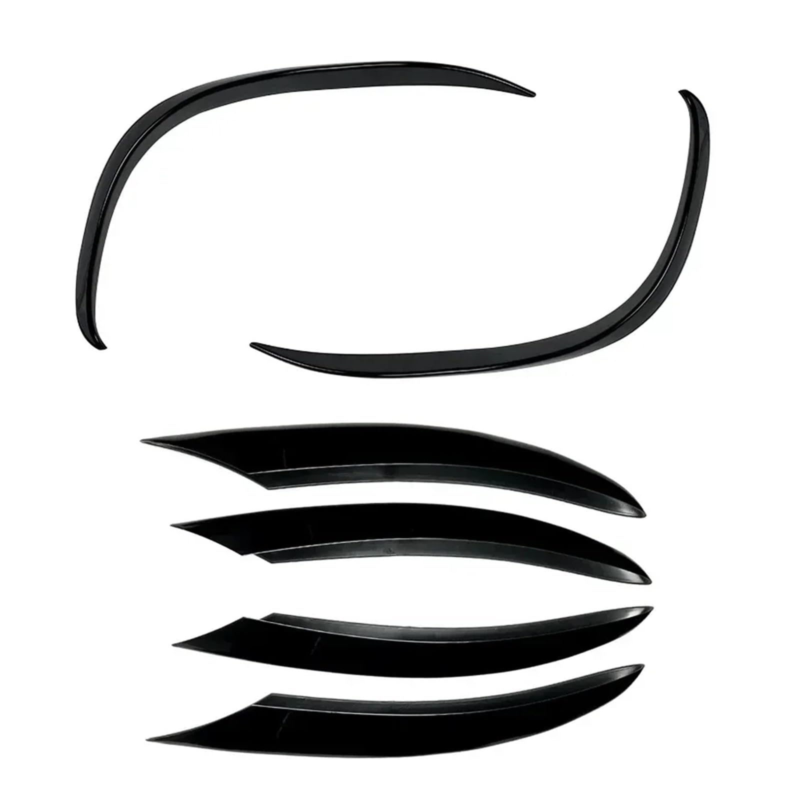 Auto-Frontspoiler Für Benz C-Klasse W205 C200 C260 2019-2022 2023 Vorderen Stoßfänger Wind Messer Kühlergrill Trim Abdeckung Nebel Lampe Streifen Aufkleber Schwarz Auto Spoilerlippe(6PCS Gloss Black) Auto-Frontspoiler Für Benz C-Klasse W205 C200 C260 2019-2022 2023 Vorderen Stoßfänger Wind Messer Kühlergrill Trim Abdeckung Nebel Lampe Streifen Aufkleber Schwarz Auto Spoilerlippe(6PCS Gloss Black) von MALTAY