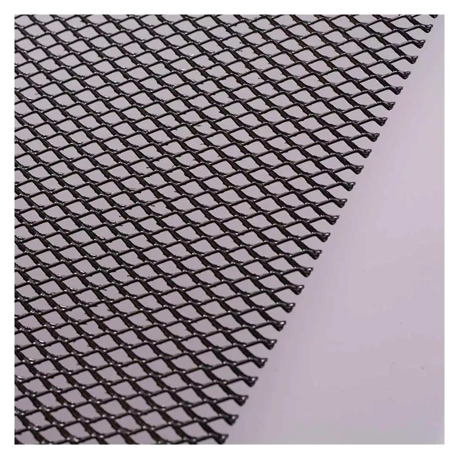 Auto Kühlergrill Front Kühlergrille DIY 100 cm X 33 cm Racing Grills Universal Fit Für Auto Cuttable Front Stoßstange Honig Kamm Vent Grille Mesh Blatt(Black 4mmx8mm) von MALTAY
