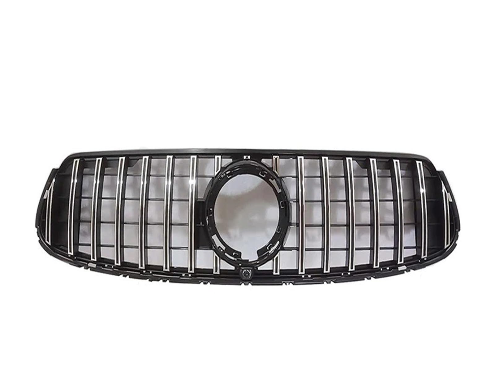 Auto Kühlergrill Front Kühlergrille Diamant Für GT Stil Front Stoßstange Kühlergrill Einlass Grill Für Benz Für GLC X253 2019 2020 2021 300 200 220 Tuning Haube Mesh Grid(Sport GTSilvery) von MALTAY