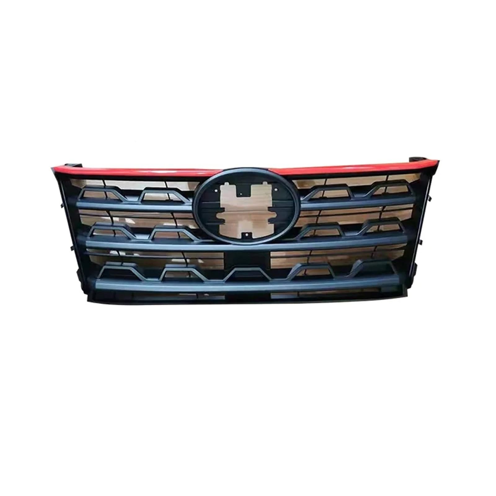Auto Kühlergrill Front Kühlergrille Front Racing Grills SUV Für Fortuner 2023 2024 2025 Abs Grill Grille Mesh Maske Abdeckung Auto Zubehör(Red Black) von MALTAY