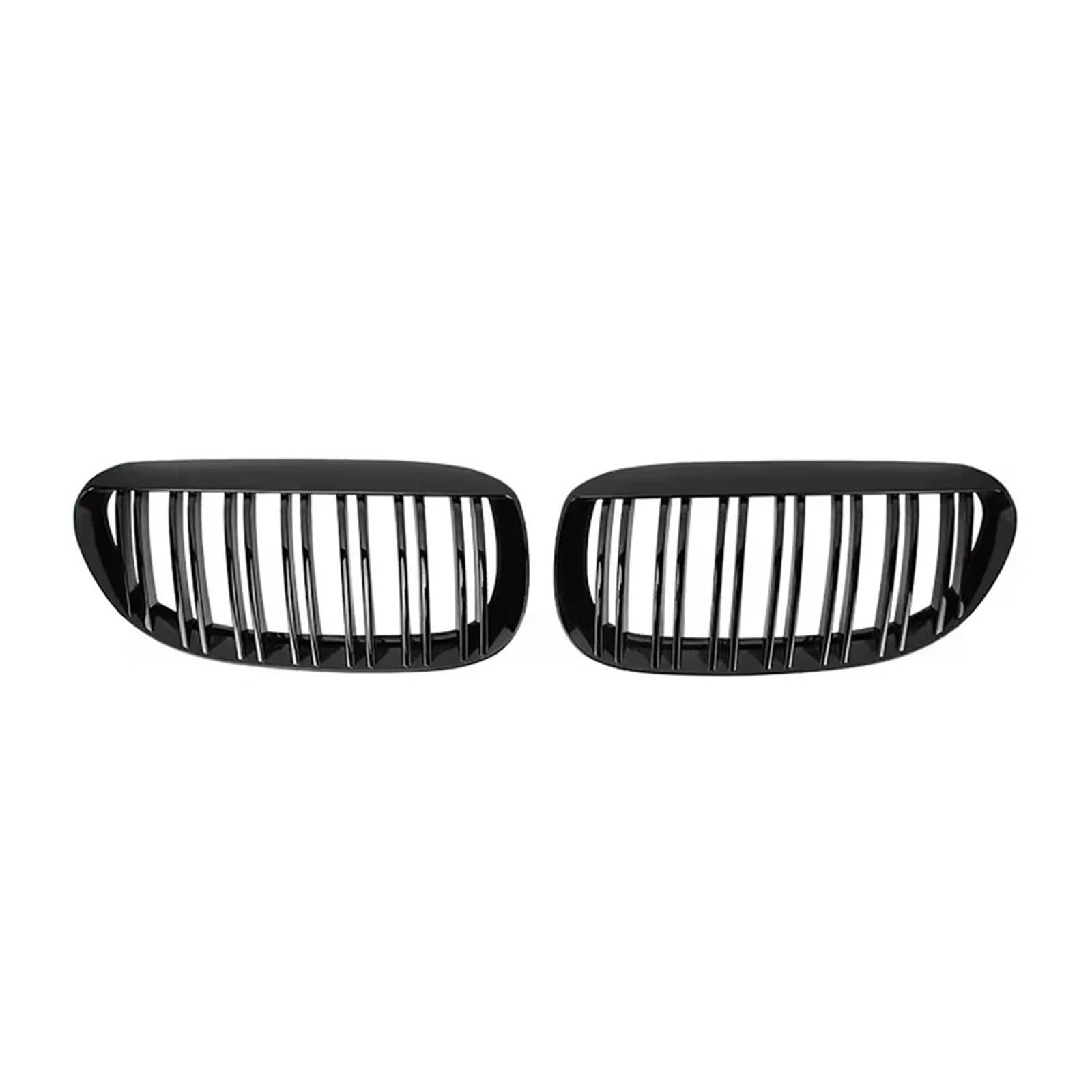 Auto Kühlergrill Front Kühlergrille Frontstoßstangen-Gitter Die Haube Für 6er-Serie E63 E64 2004-06 07 08 09 2010 650i Glänzende Doppellamellengitter Mattschwarzer Doppellinienstil(Double-Glossy Black Auto Kühlergrill Front Kühlergrille Frontstoßstangen-Gitter Die Haube Für 6er-Serie E63 E64 2004-06 07 08 09 2010 650i Glänzende Doppellamellengitter Mattschwarzer Doppellinienstil(Double-Glossy Black von MALTAY