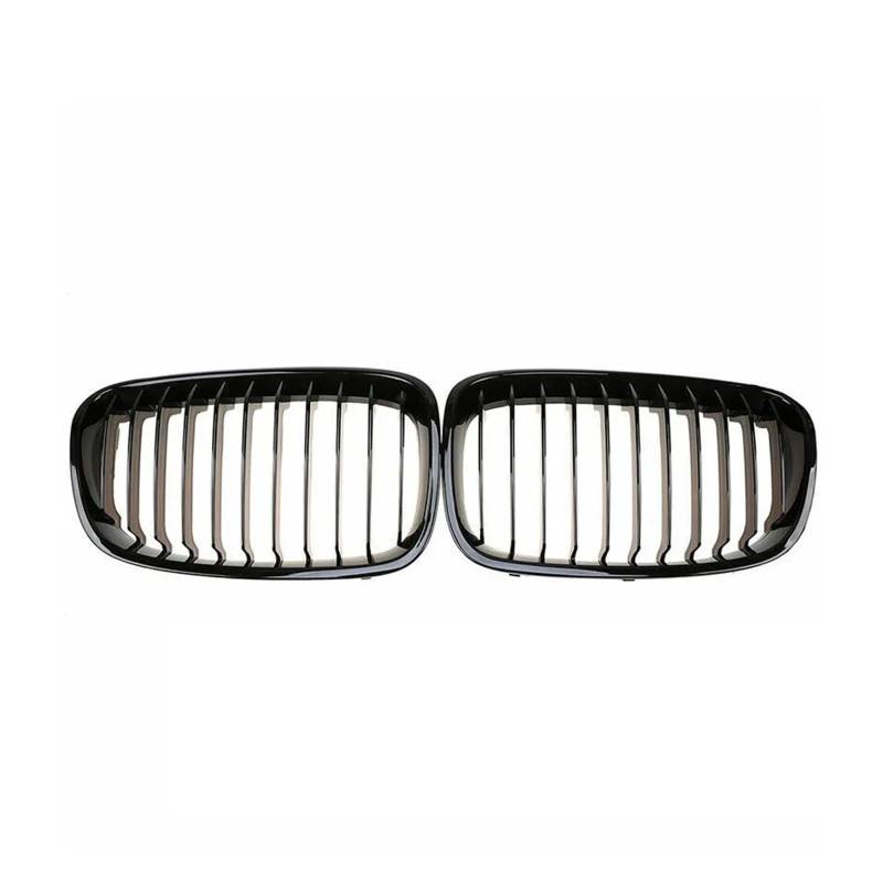 Auto Kühlergrill Front Kühlergrille Für 1er F20 M140i 118d F21 2012 2013 2014 Auto Kühlergrill Grills Glanz Schwarz Front Diamanten Stil Kühlergrill Zubehör(Single-Gloss Black) von MALTAY