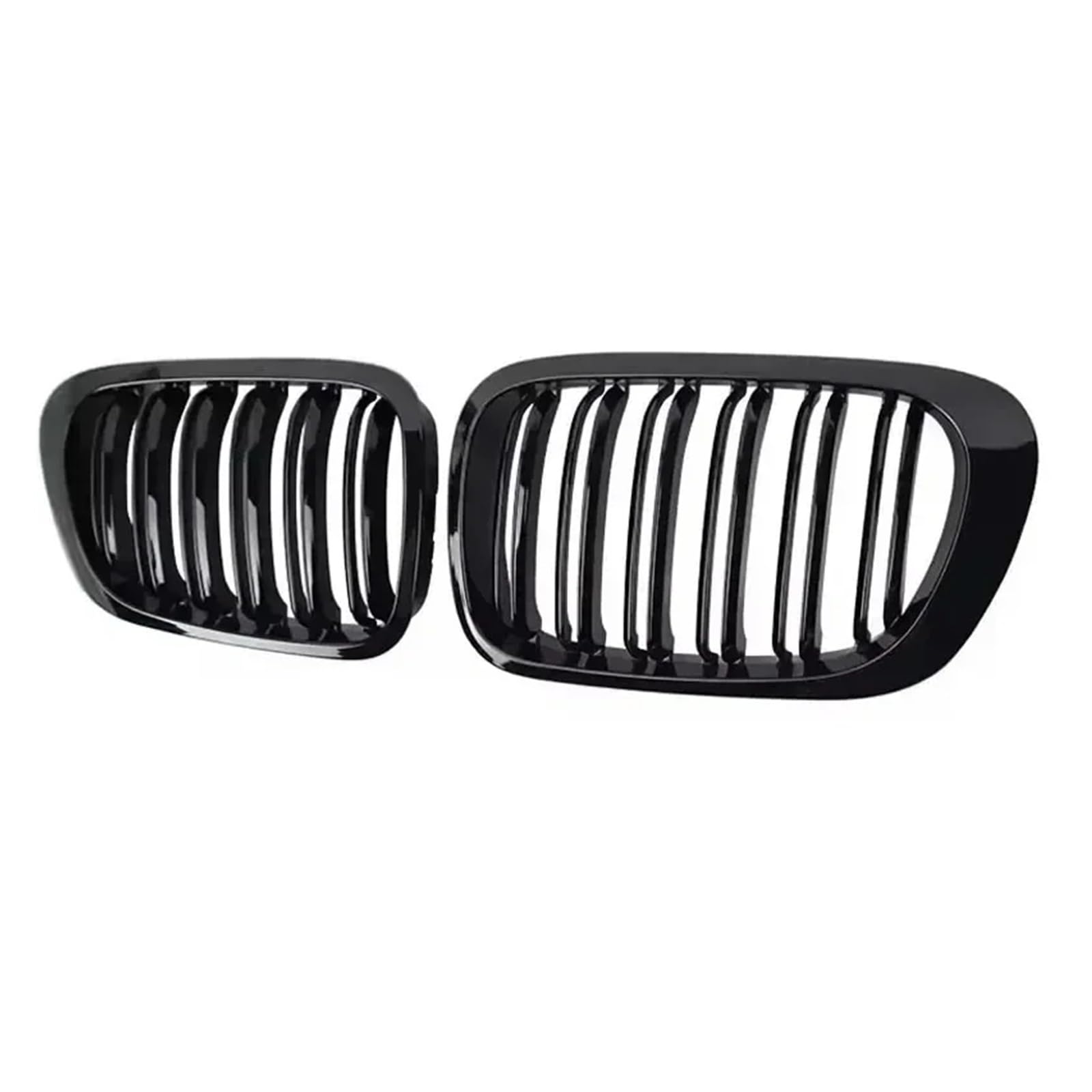 Auto Kühlergrill Front Kühlergrille Für 3er E46 1998 1999 2000 2001 2/4 Türen Auto Front Nierengrill 318i 320i 325i 330i Glanz Schwarz Racing Grille Zubehör(4 Door Gloss Black) von MALTAY
