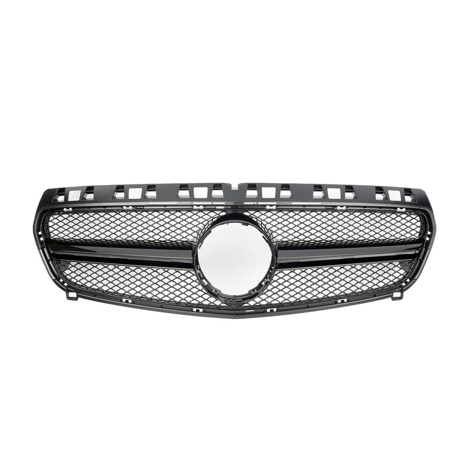 Auto Kühlergrill Front Kühlergrille Für Benz A-Klasse W176 2013 2014 2015 A180 A200 A250 A45 Für AMG Chrom Schwarz Diamanten Stil Grille Schwarz Für GTR Front Stoßstange Grille(A-Black) von MALTAY