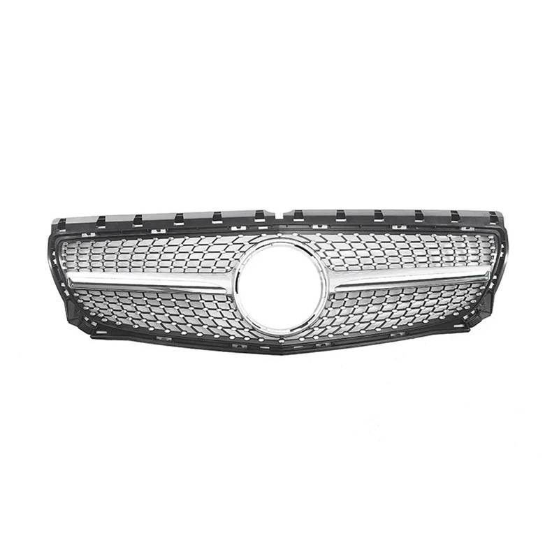 Auto Kühlergrill Front Kühlergrille Für Benz B Klasse W246 B180 B200 B250 B220 2012 2013 2014 Front Stoßstange Kühlergrill Haube Tuning Racing Grill Body Kit Zubehör(Silber) von MALTAY