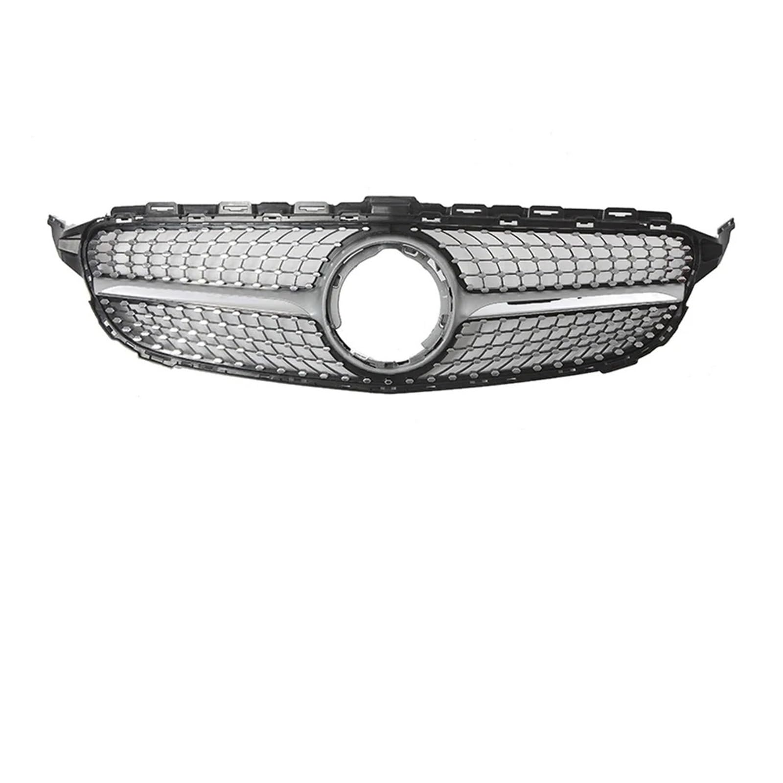 Auto Kühlergrill Front Kühlergrille Für Benz Für C-Klasse W205 C300 C250 C43 Für AMG 2019 2020 2021 Glänzend Schwarz Für AMG Style Kühlergrill Chrom Diamanten Stil Oberer Kühlergrill(Diamonds-Silver) Auto Kühlergrill Front Kühlergrille Für Benz Für C-Klasse W205 C300 C250 C43 Für AMG 2019 2020 2021 Glänzend Schwarz Für AMG Style Kühlergrill Chrom Diamanten Stil Oberer Kühlergrill(Diamonds-Silver) von MALTAY