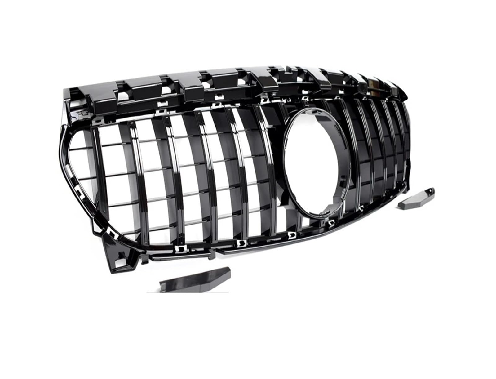 Auto Kühlergrill Front Kühlergrille Für Benz Für CLA-Klasse X117 Für Shooting Für Brake C117 Für Coupe 2013-2018 CLA250 CLA200 CLA180 2020-CLA-45 Für GTR Style Frontgrill(Schwarz) von MALTAY