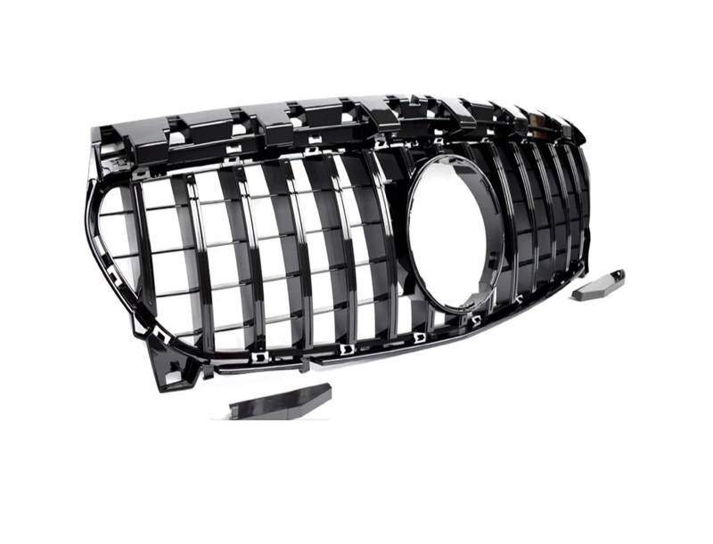 Auto Kühlergrill Front Kühlergrille Für Benz Für CLA-Klasse X117 Für Shooting Für Brake C117 Für Coupe 2013-2018 CLA250 CLA200 CLA180 2020-CLA-45 Für GTR Style Frontgrill(Schwarz) von MALTAY