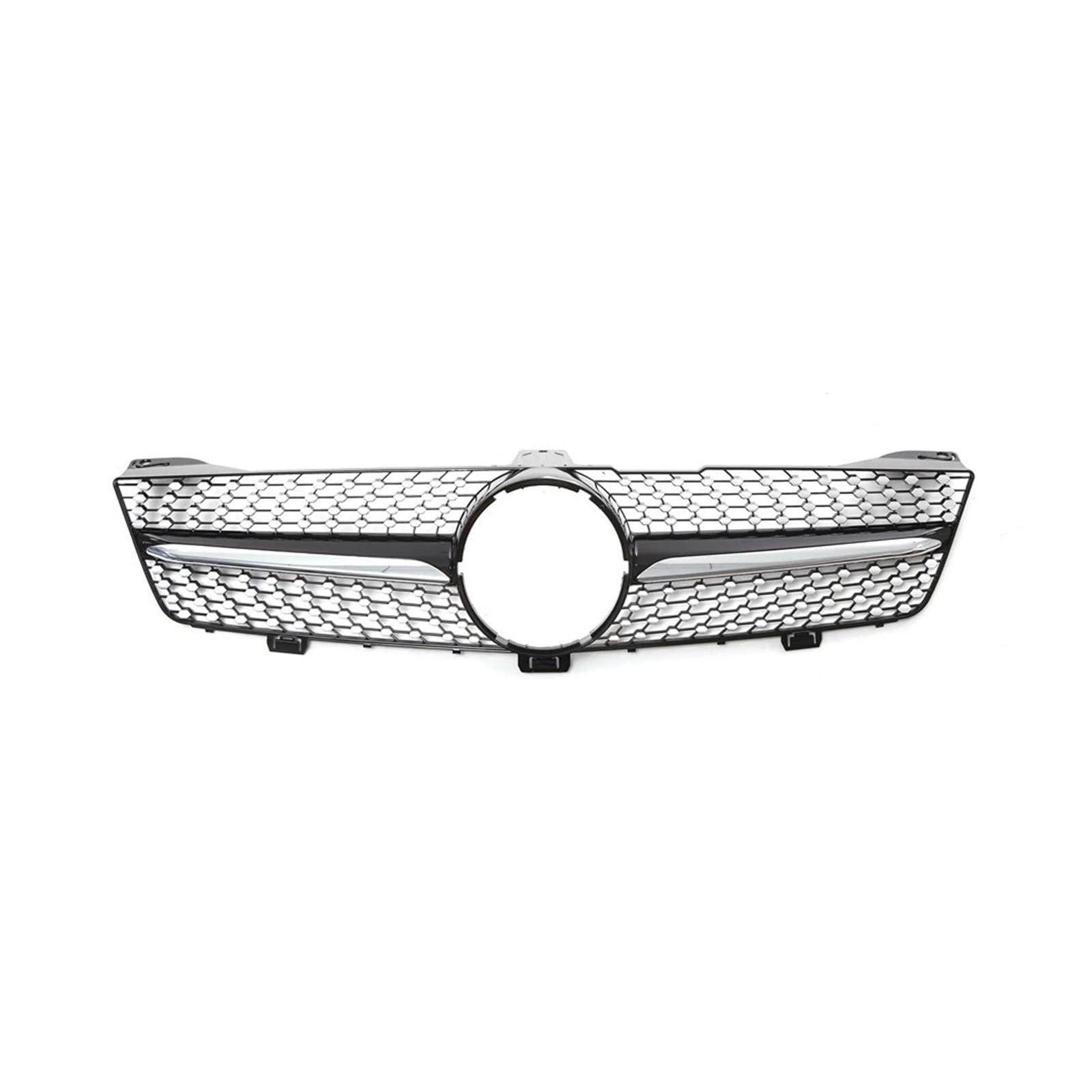 Auto Kühlergrill Front Kühlergrille Für Benz Für CLS-Klasse W219 2005-2008 CLS350 CLS550 CLS63 Für AMG Diamant Stil Stoßstange Grille Glänzend Schwarz Für GTR Stil Grille(Diamonds-Black) von MALTAY