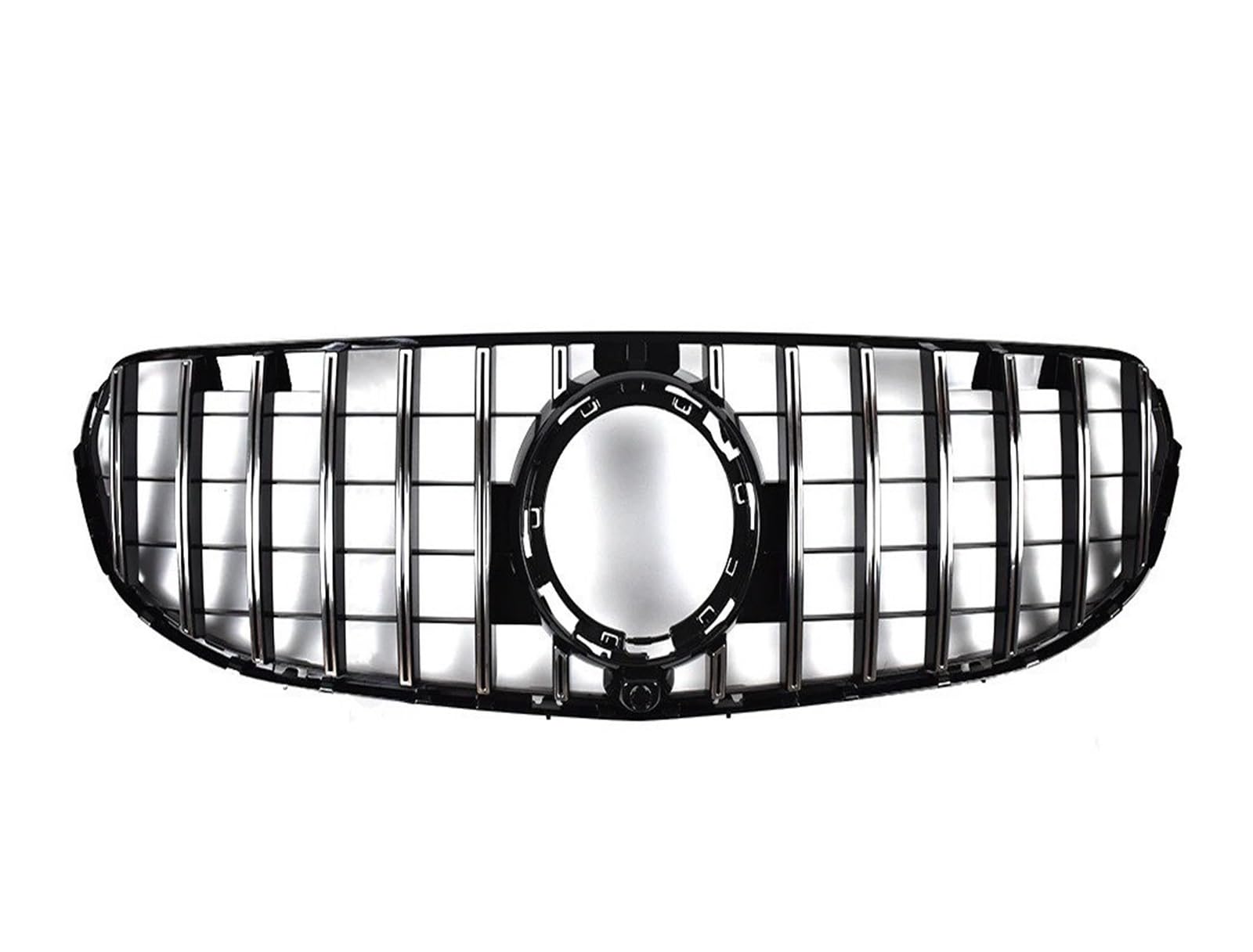 Auto Kühlergrill Front Kühlergrille Für Benz Für GLC X253 2019 2020 2021 300 200 220 Tuning Haube Mesh Grid Diamant Für GT Stil Front Stoßstange Kühlergrill Einlass Grill(GTSilvery) von MALTAY