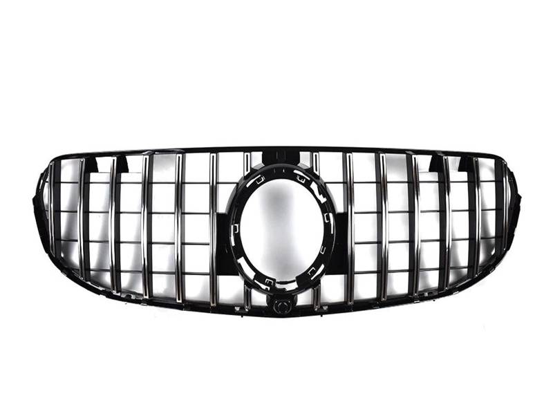 Auto Kühlergrill Front Kühlergrille Für Benz Für GLC X253 2019 2020 2021 300 200 220 Tuning Haube Mesh Grid Diamant Für GT Stil Front Stoßstange Kühlergrill Einlass Grill(GTSilvery) von MALTAY