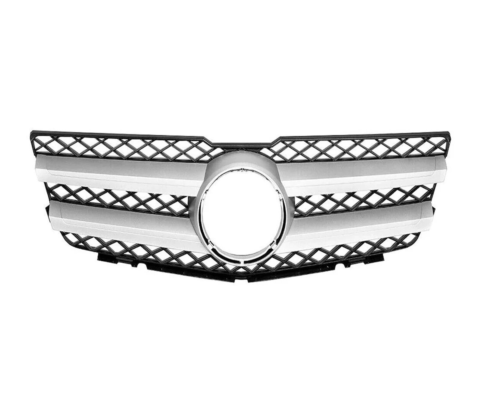 Auto Kühlergrill Front Kühlergrille Für Benz Für GLK X204 2008-2012 GLK280 GLK300 GLK350 Frontstoßstangengitter Chrom Silber Für GTR Style Front Racing Grille(FCL2-Chrome Silver) von MALTAY