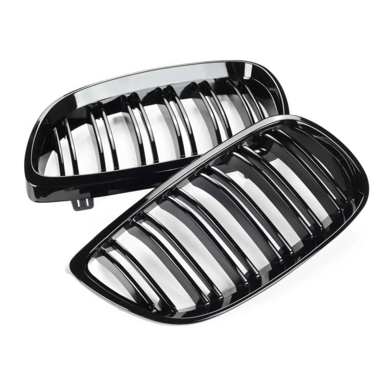 Auto Kühlergrill Front Kühlergrille Für E92 E93 Für M3 2006 2007 2008 2009 Frontstoßstange Nierengrill Glanz Schwarz Dual Line Grille Auto Styling Renngitter Ersatzteil von MALTAY