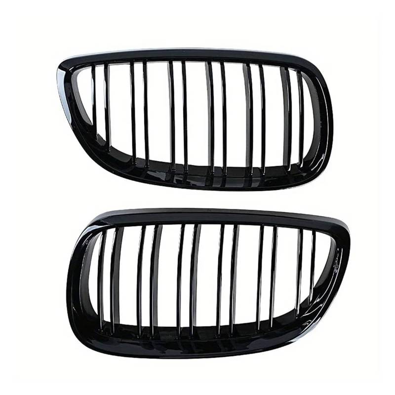 Auto Kühlergrill Front Kühlergrille Für E92 E93 Für M3 2006 2007 2008 2009 Frontstoßstange Nierengrill Glanz Schwarz Dual Line Grille Auto Styling Renngitter Ersatzteil von MALTAY