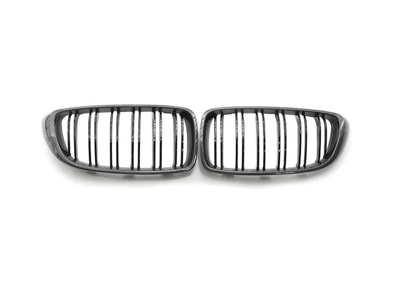Auto Kühlergrill Front Kühlergrille Für F32 F33 F36 F80 F82 2013-18 19 2020 Cabriolet Coupe 425i 430i 440i 435i Glänzend Schwarz Front Niere Kühlergrill Lamellen Für M4 Stil Grill(Carbon Look) von MALTAY