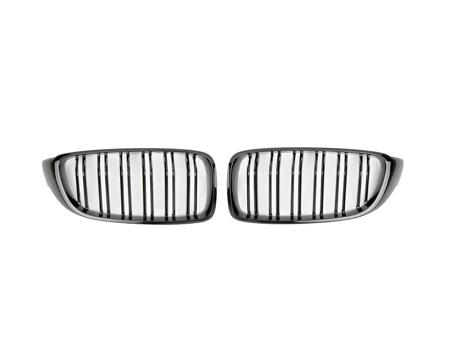Auto Kühlergrill Front Kühlergrille Für F32 F33 F36 F80 F82 2013-18 19 2020 Cabriolet Coupe 425i 430i 440i 435i Glänzend Schwarz Front Niere Kühlergrill Lamellen Für M4 Stil Grill(Glossy Black) von MALTAY