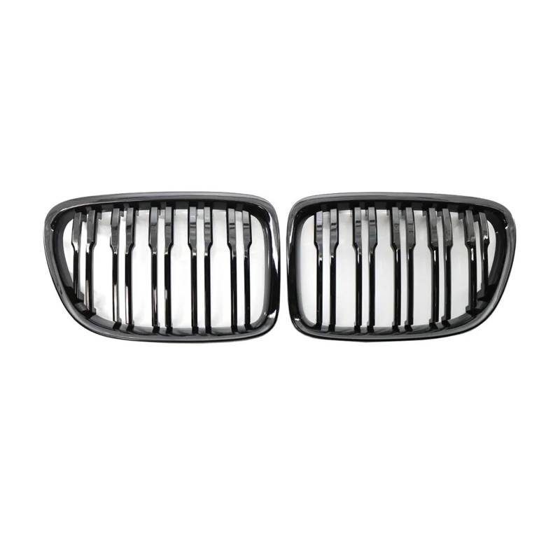 Auto Kühlergrill Front Kühlergrille Für Für X1 Serie E84 2010 2011 2012 2013 2014 2015 Glanz Schwarz Front Stoßstange Dual Lamellen Vorne Niere Grill Grille von MALTAY