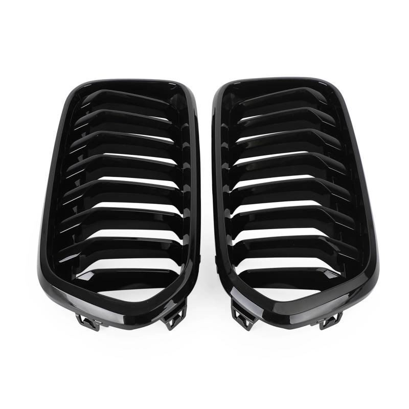 Auto Kühlergrill Front Kühlergrille Für Für X2 Serie F39 2018 2019 2020 2021 2022 2023 Auto Teil Glanz Schwarz Front Stoßstange Kühlergrill von MALTAY
