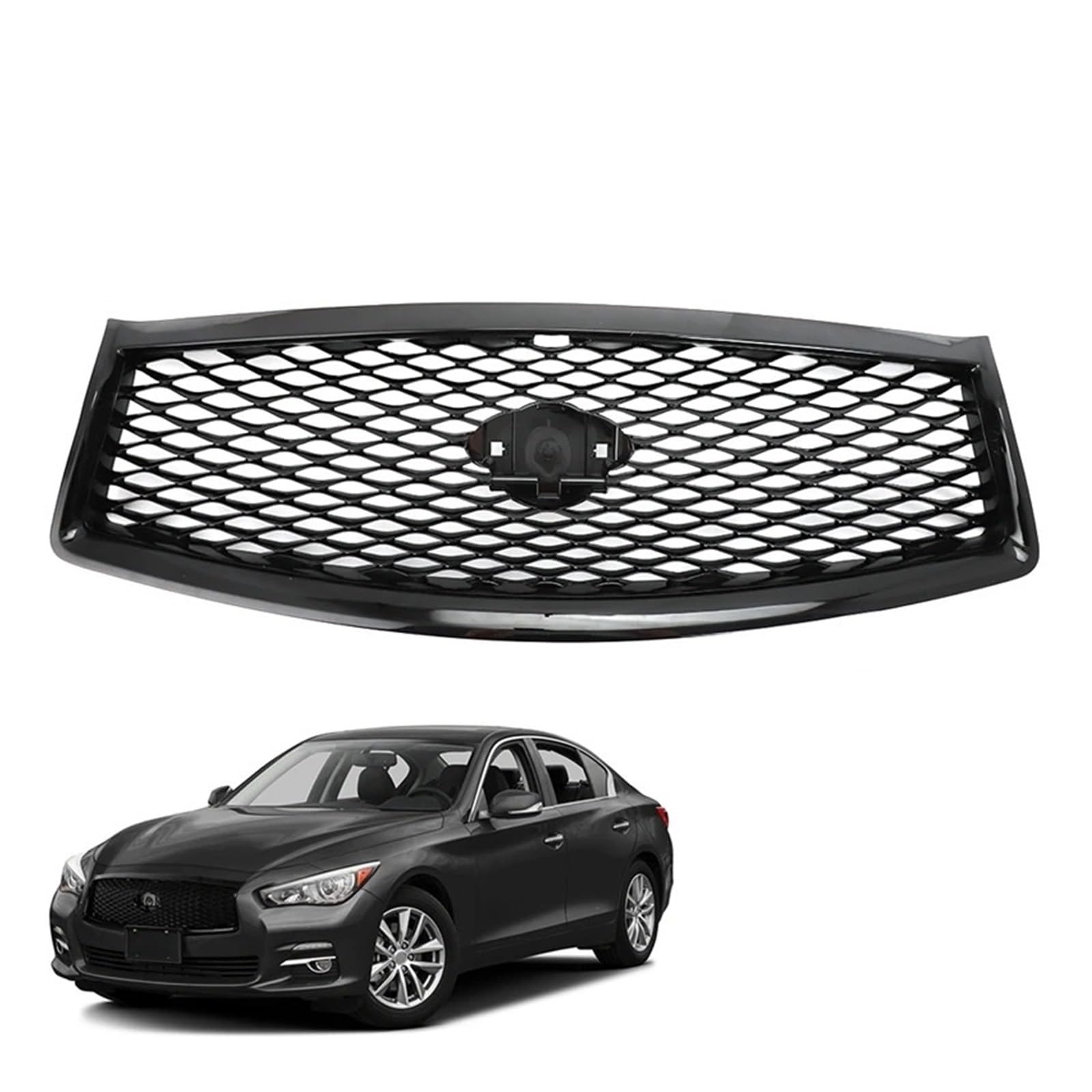 Auto Kühlergrill Front Kühlergrille Für Infiniti Q50 Q50S 2014 2015 2016 2017 Auto Frontgrill Racing Grill Grillersatz Ersatz Body Kit Upper Stoßfänger Kapuzennetzgitter Auto Kühlergrill Front Kühlergrille Für Infiniti Q50 Q50S 2014 2015 2016 2017 Auto Frontgrill Racing Grill Grillersatz Ersatz Body Kit Upper Stoßfänger Kapuzennetzgitter von MALTAY