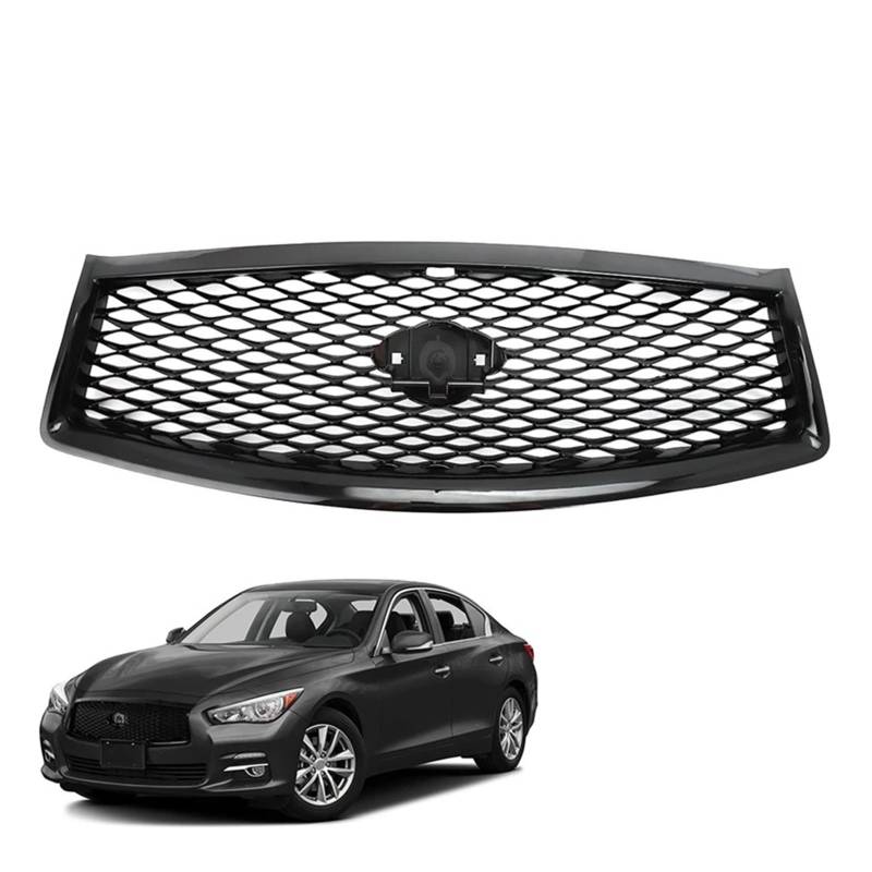 Auto Kühlergrill Front Kühlergrille Für Infiniti Q50 Q50S 2014 2015 2016 2017 Auto Frontgrill Racing Grill Grillersatz Ersatz Body Kit Upper Stoßfänger Kapuzennetzgitter von MALTAY