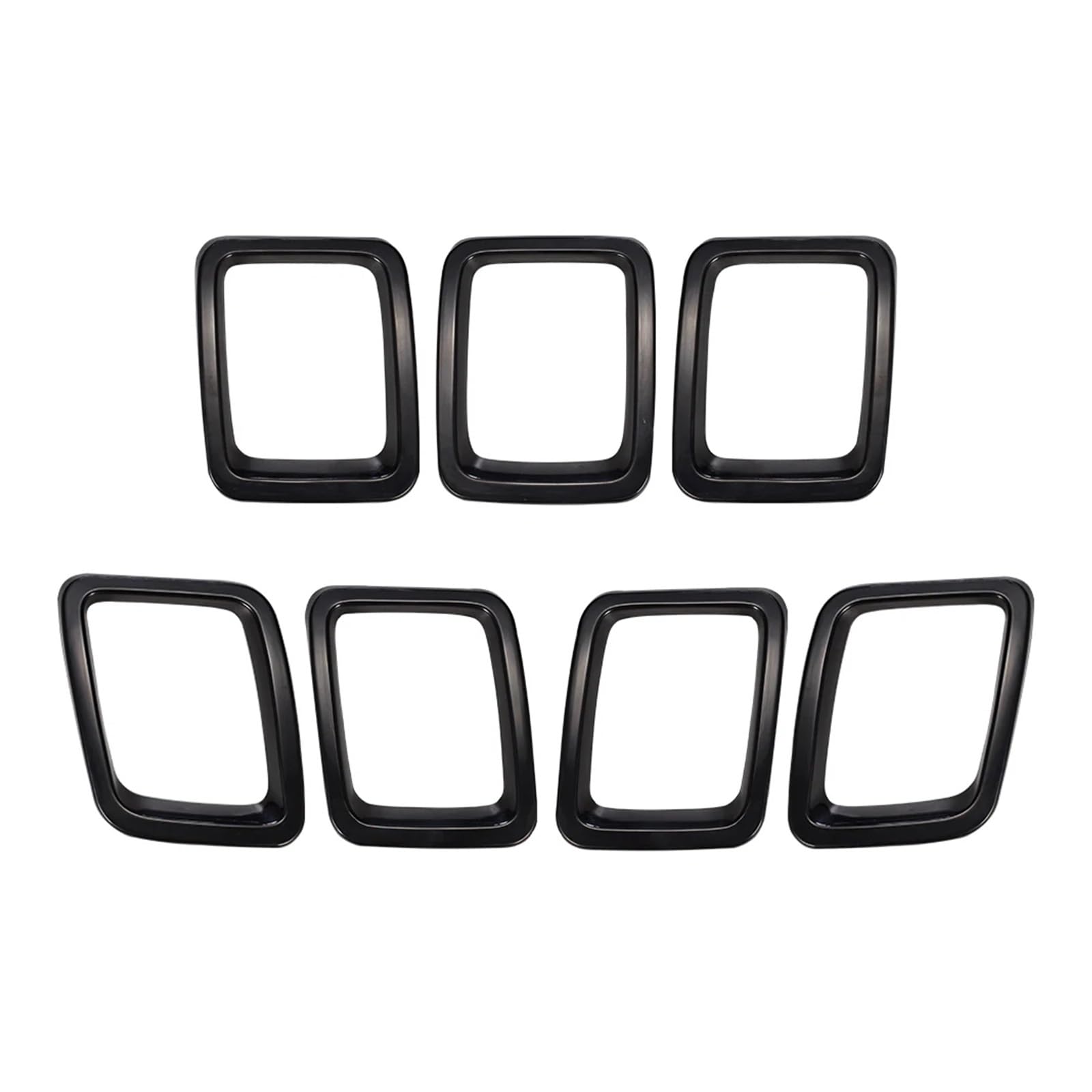 Auto Kühlergrill Front Kühlergrille Für Jeep Für Compass 2017 2018 2019 2020 Fronteinlassgitter Stoßstangengrillabdeckung Außenersatzkits(Black Carbon) von MALTAY