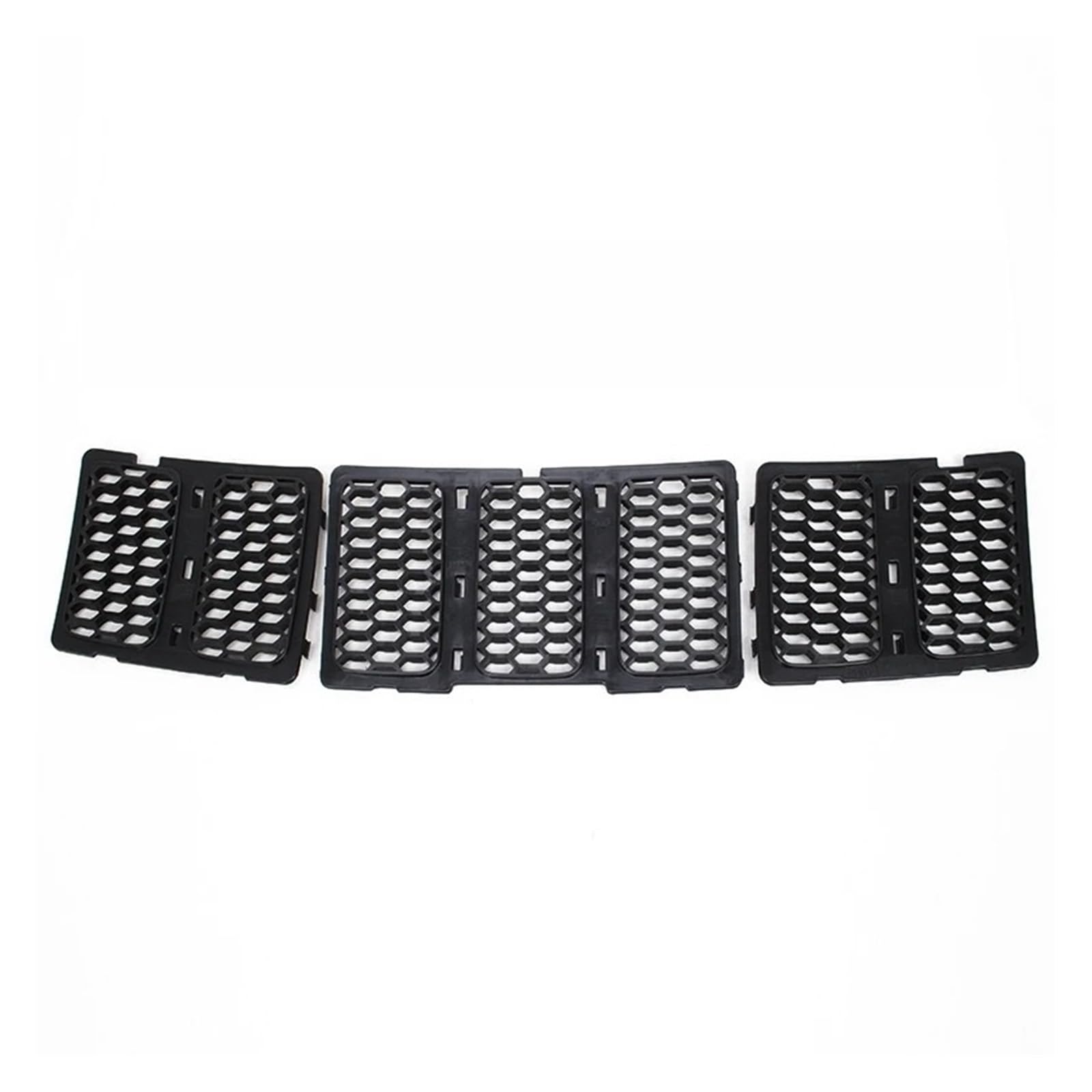 Auto Kühlergrill Front Kühlergrille Für Jeep Für Grand Für Cherokee 2014-2016 2017-2023 Auto Kühlergrill Mesh Einsatz Dekoration Abdeckung Trim Auto Außen Zubehör(2014-2016 Black) von MALTAY