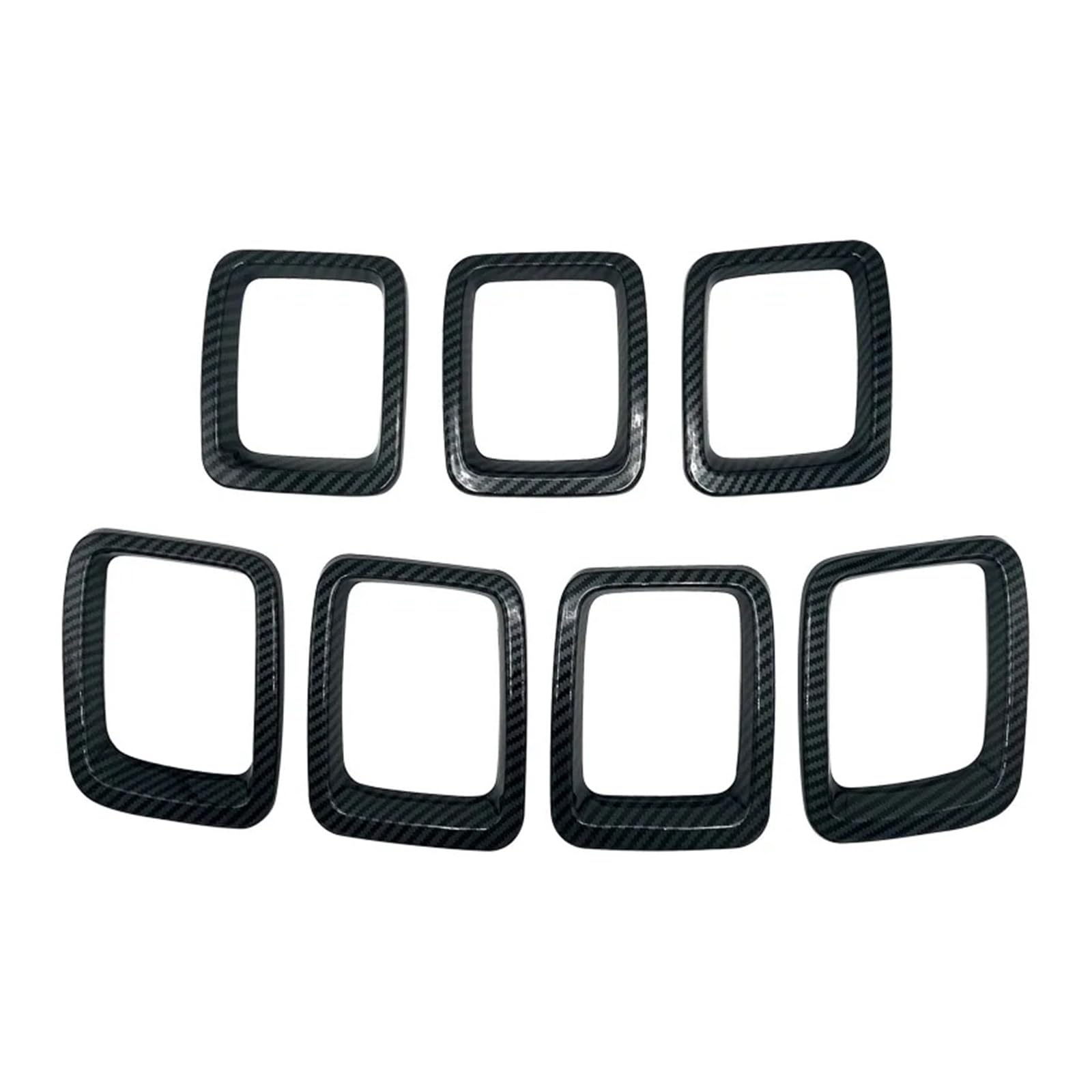 Auto Kühlergrill Front Kühlergrille Für Jeep Für Kompass 2017-2020 2021 Kunststoff Belüftung Autozubehör Kühlergrillabdeckung Grillring Einsätze Rahmenverkleidungen Kit Passform Passend(Kohlefaser) Auto Kühlergrill Front Kühlergrille Für Jeep Für Kompass 2017-2020 2021 Kunststoff Belüftung Autozubehör Kühlergrillabdeckung Grillring Einsätze Rahmenverkleidungen Kit Passform Passend(Kohlefaser) von MALTAY