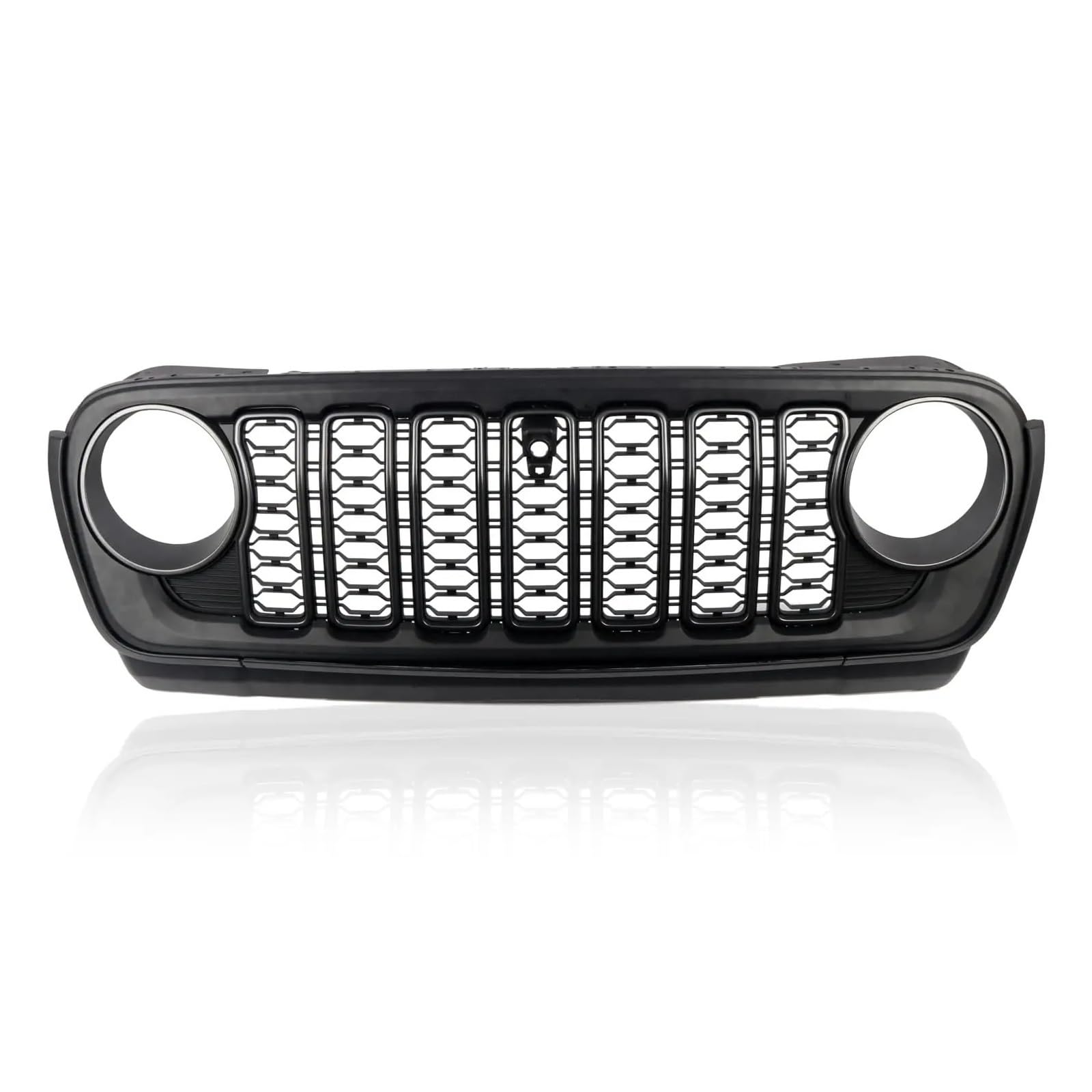 Auto Kühlergrill Front Kühlergrille Für Jeep Für Wrangler Für JL 2018–2024 ABS Mattschwarz 20. Jahrestag-Stil Frontgrill, Gitter Grillschutz Mit Kameraloch Auto Kühlergrill Front Kühlergrille Für Jeep Für Wrangler Für JL 2018–2024 ABS Mattschwarz 20. Jahrestag-Stil Frontgrill, Gitter Grillschutz Mit Kameraloch von MALTAY