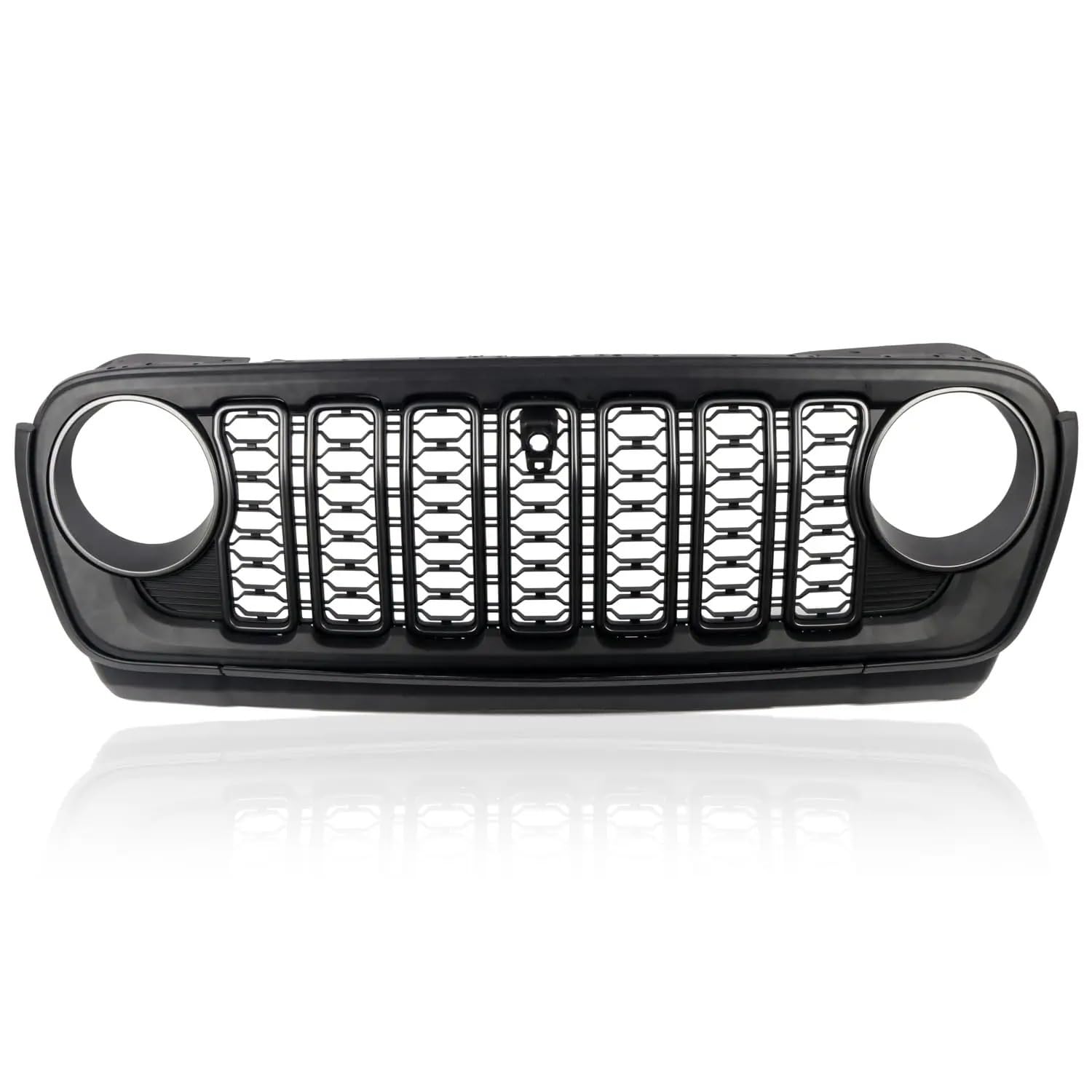 Auto Kühlergrill Front Kühlergrille Für Jeep Für Wrangler JL 18-24 Für Gladiator Abs Matte Blackout 20-jähriges Jubiläumsstil Frontgrill Grid Grill Guard Mit Kameraloch Auto Kühlergrill Front Kühlergrille Für Jeep Für Wrangler JL 18-24 Für Gladiator Abs Matte Blackout 20-jähriges Jubiläumsstil Frontgrill Grid Grill Guard Mit Kameraloch von MALTAY