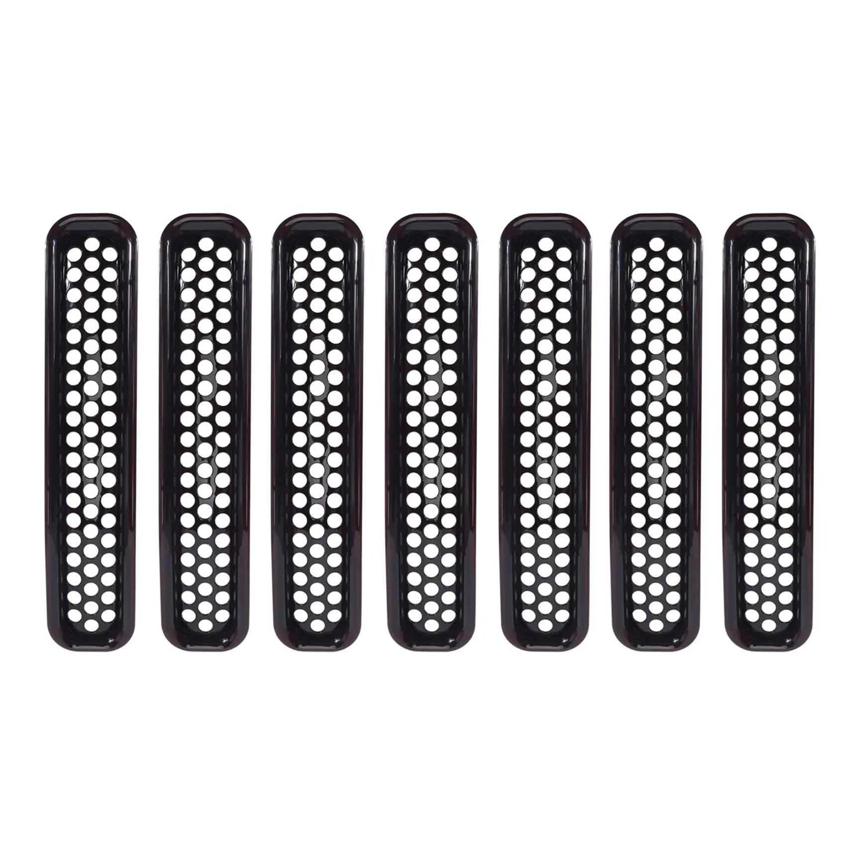 Auto Kühlergrill Front Kühlergrille Für Jeep Für Wrangler TJ Und Unlimited – (7 Stück) 1997 1998 1999 2000 2001 2002 2003 2004 2005 2006 Kühlergrill-Einsatzset Mit Wabengitter von MALTAY