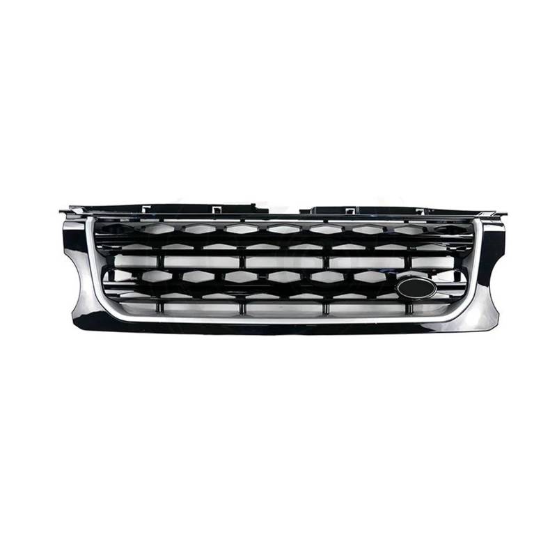 Auto Kühlergrill Front Kühlergrille Für Land Für Rover Für Discovery 4 LR4 2014 2015 2016 L319 Frontstoßstange Auto-Mittelteil Styling Oberer Renngrill(Full Black Silver) von MALTAY