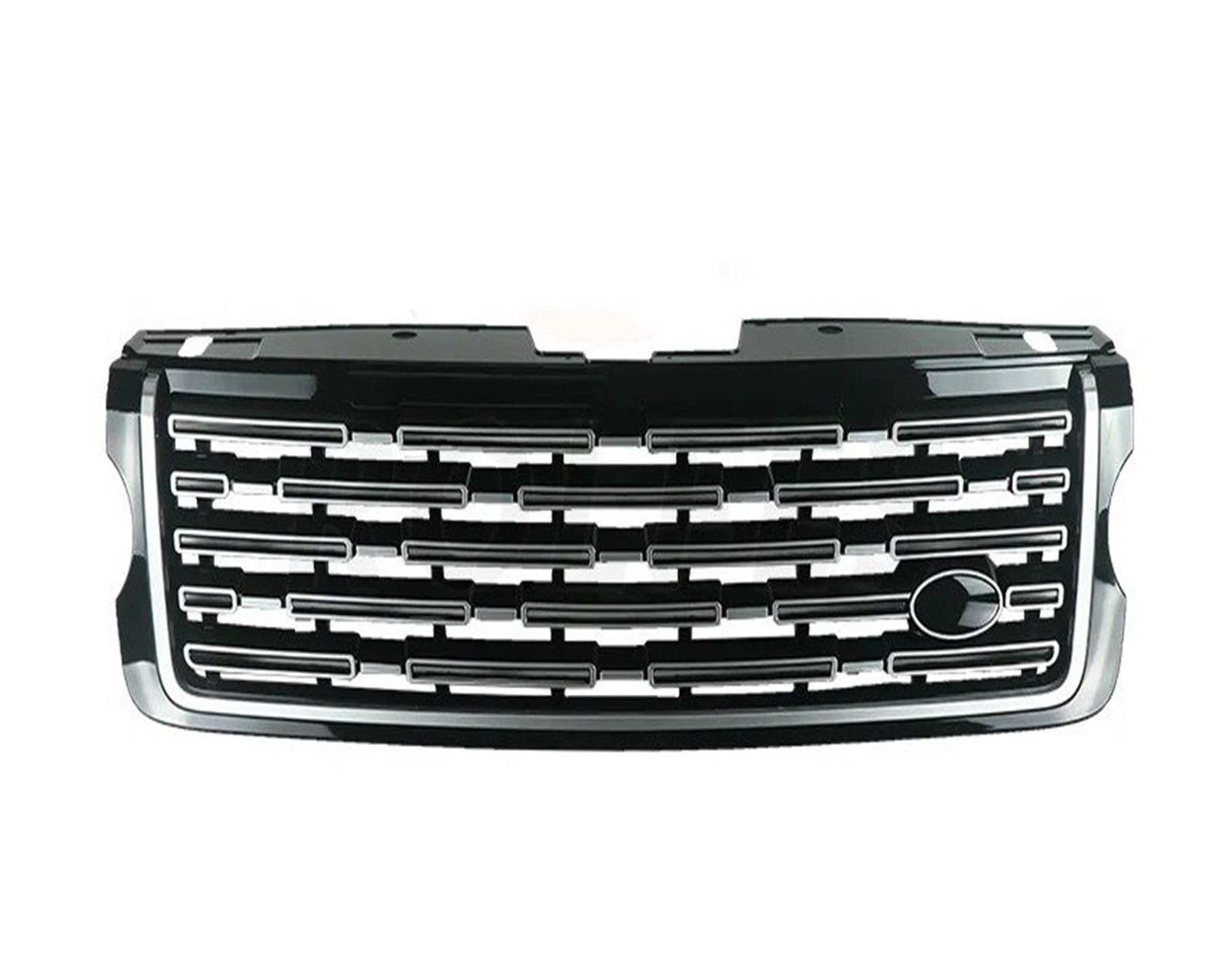 Auto Kühlergrill Front Kühlergrille Für Land Für Rover Für Range Für Rover Für Vogue 2013-2017 L405 Geändert Auf 2023 Stoßstangengrill Racing Grille Center Styling Obere Grills(Silber) von MALTAY