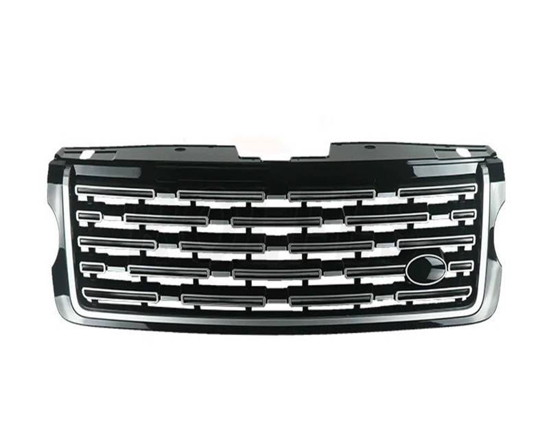 Auto Kühlergrill Front Kühlergrille Für Land Für Rover Für Range Für Rover Für Vogue 2013-2017 L405 Geändert Auf 2023 Stoßstangengrill Racing Grille Center Styling Obere Grills(Silber) von MALTAY