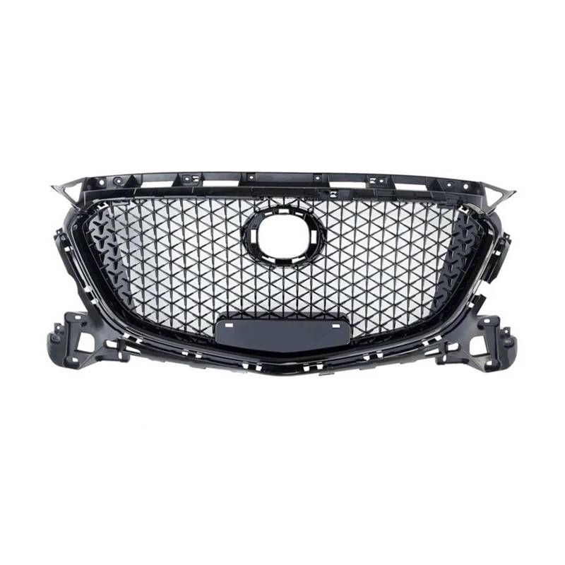 Auto Kühlergrill Front Kühlergrille Für Mazda 3 Für Axela 2017 2018 Honeycomb Style Auto Kühlergrill Racing Grills Obere Stoßstange Ansaughaube Kühler Body Kits von MALTAY