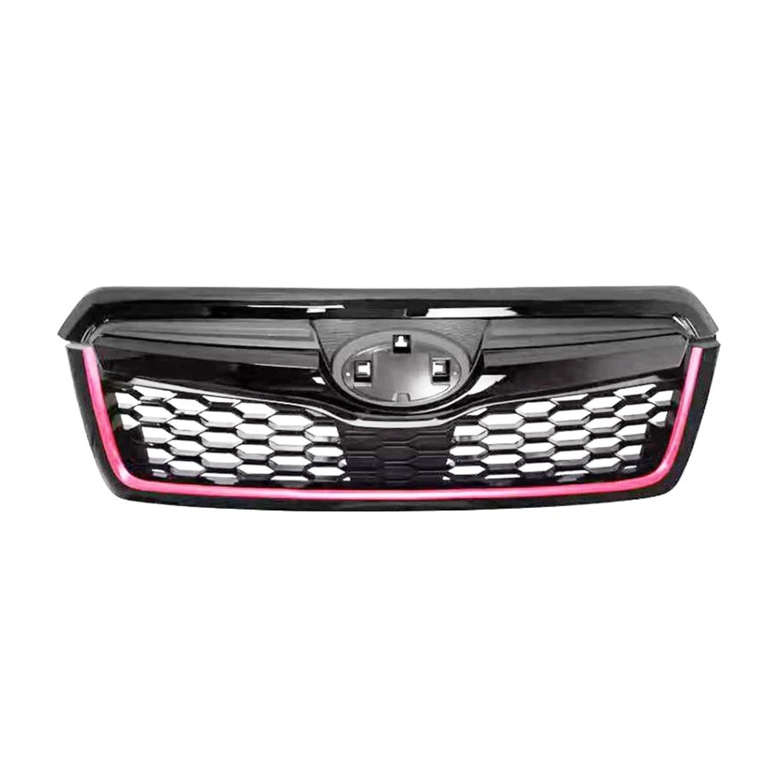 Auto Kühlergrill Front Kühlergrille Für Subaru Für Forester 2013 2014 2015 16 17 18 Jahre Renngrill Carbon Black Frontstoßstangengrill Karosserieverzierung Entlüftungssatz Spoiler(Black Red B) von MALTAY
