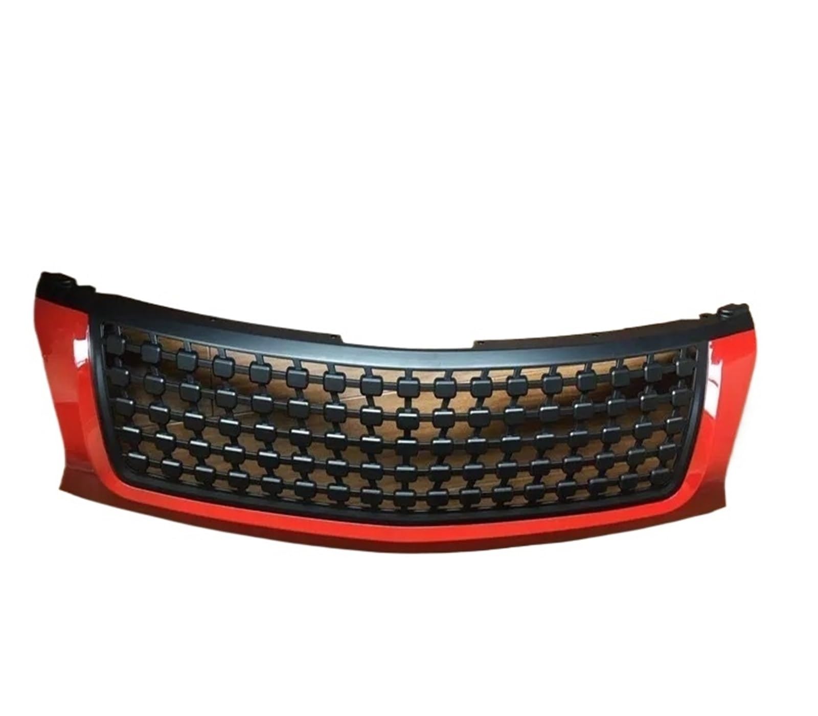Auto Kühlergrill Front Kühlergrille Für Triton L200 2015 2016 2017 Kühlergrills Vorne Racing Grills Grille ABs Front Stoßstange Maske Auto Styling Auto Zubehör(Rot) von MALTAY