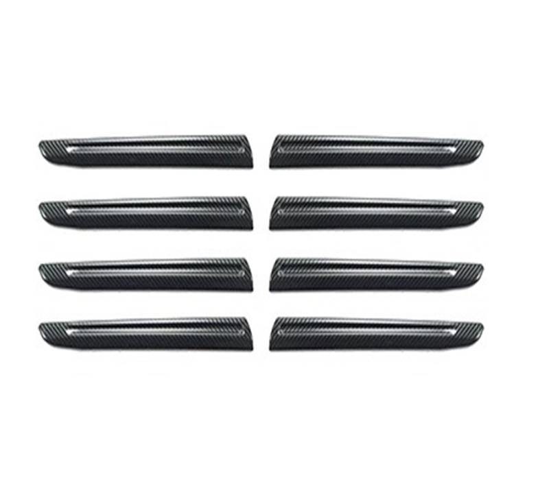 Auto Kühlergrill Front Kühlergrille Kühlergrill-Dekoration Chrom-Kit Außen-Upgrade-Zubehör Edelstahl Für Toyota Für Land Für Cruiser 300 LC300 2021 2022 2023 2024(Fiber Pattern) von MALTAY