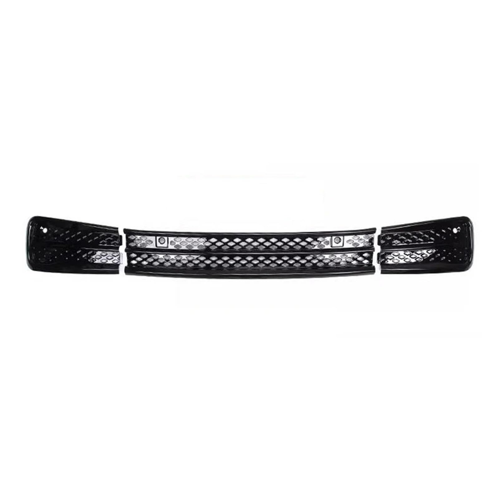 Auto Kühlergrill Front Kühlergrille Racing Grille Für VW Für ID3 2017 2018 2019 2020 Jahr Carbon Schwarz Front Stoßstange Grill Körper Ornament Vents Kit Spoiler(Bright Black) von MALTAY