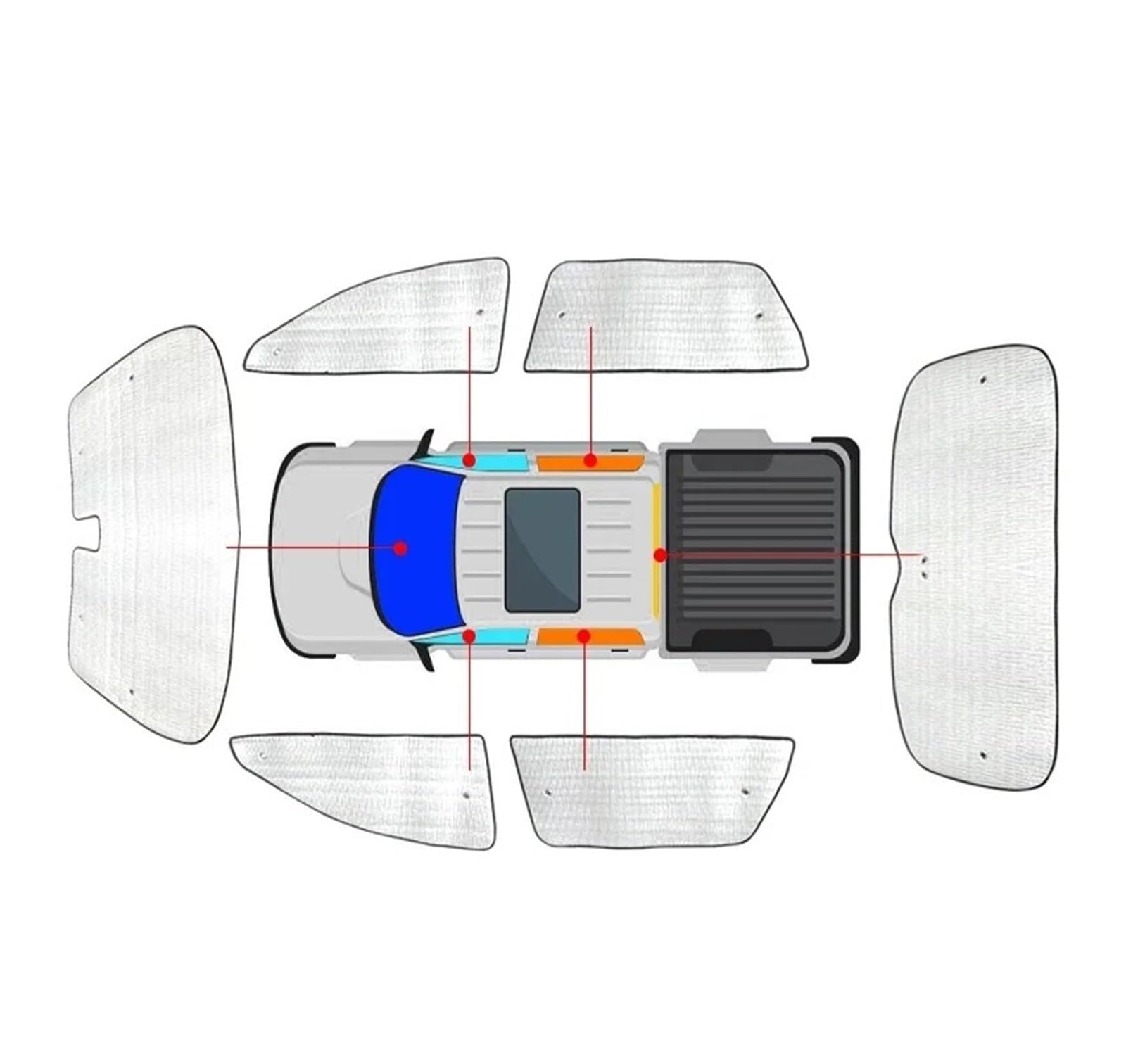 Autofenster Sonnenschutz Für Ford Für Ranger 2023 2024 2025 2026 Auto-Sonnenschutz UV-Schutzabdeckung Seitenfenstervorhang Sonnenschutzvisiermatte Windschutzscheibenzubehör Sonnenschutz(Whole 23-26) Autofenster Sonnenschutz Für Ford Für Ranger 2023 2024 2025 2026 Auto-Sonnenschutz UV-Schutzabdeckung Seitenfenstervorhang Sonnenschutzvisiermatte Windschutzscheibenzubehör Sonnenschutz(Whole 23-26) von MALTAY