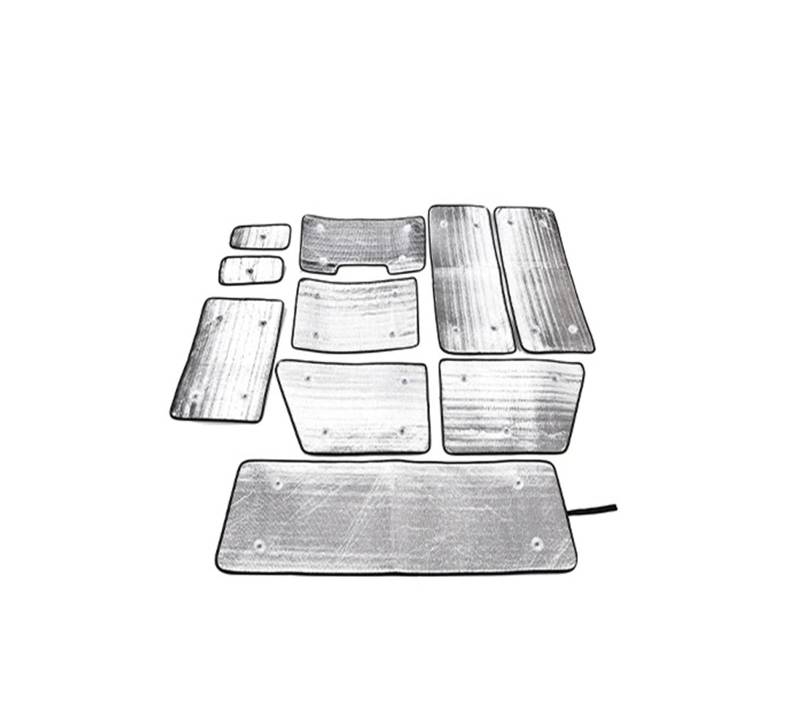 Autofenster Sonnenschutz Für Land Für Rover Für Defender 110 130 2004-2022 Auto-Frontscheibenabdeckung Vollfensterglas Sonnenschutz Sonnenschirm Sonnenschutz(2004-2018) von MALTAY